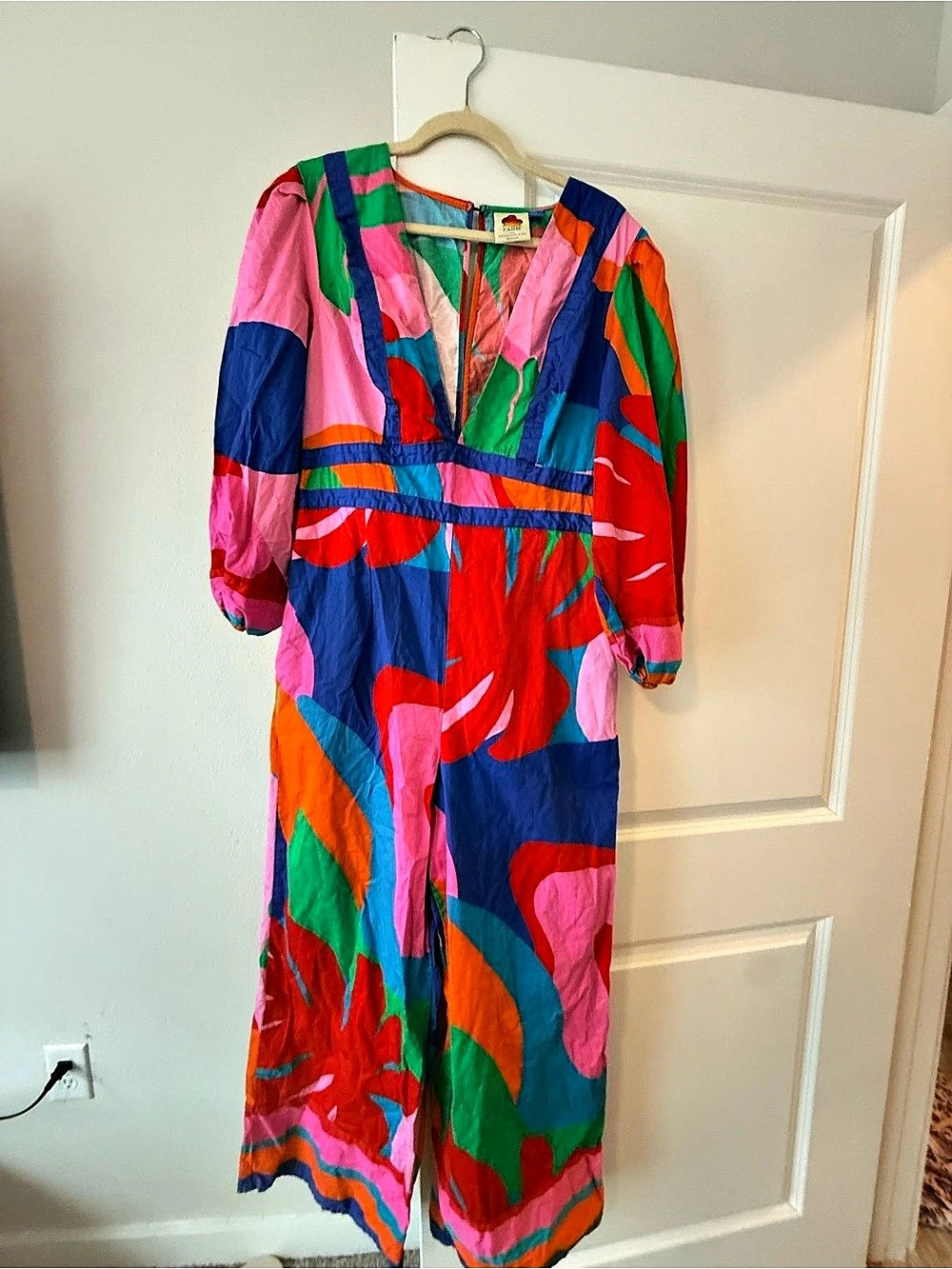 Farm Rio Abstract Print Wide-Leg Jumpsuit - Picture 5 of 10
